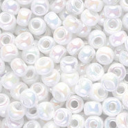 Miyuki rocailles Perlen 6/0 - Opaque ab white 6-471